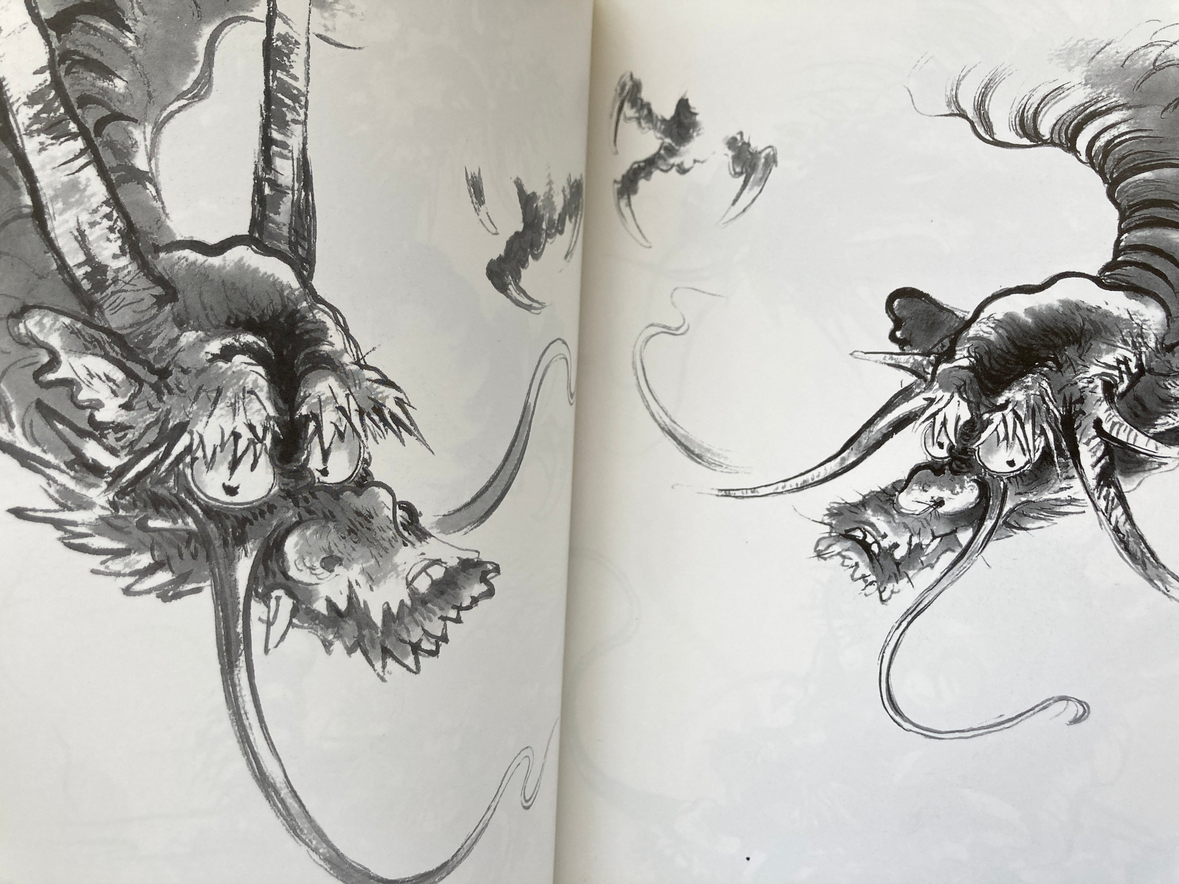 How to Draw Dragon in Wash Painting