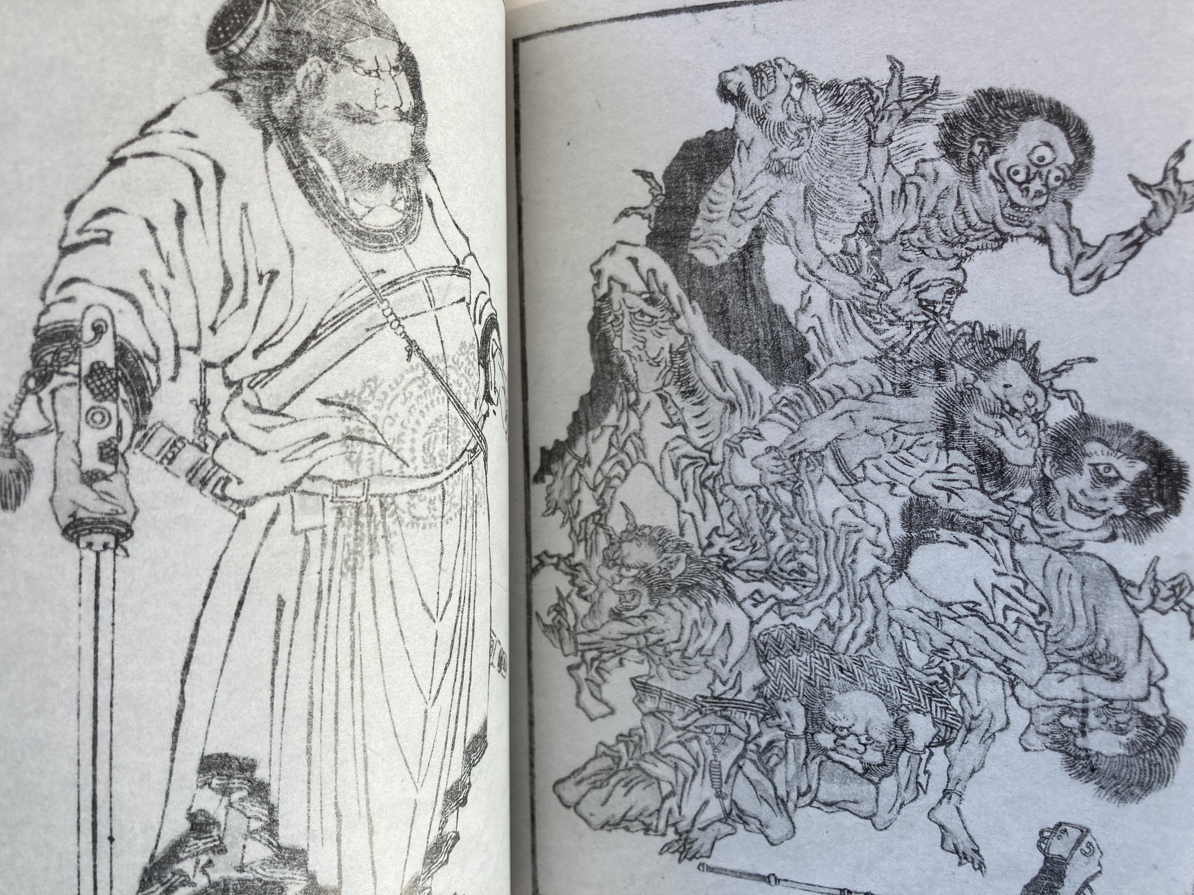 Katsushika Hokusai and Kawanabe Kyosai - Fantastic Comics