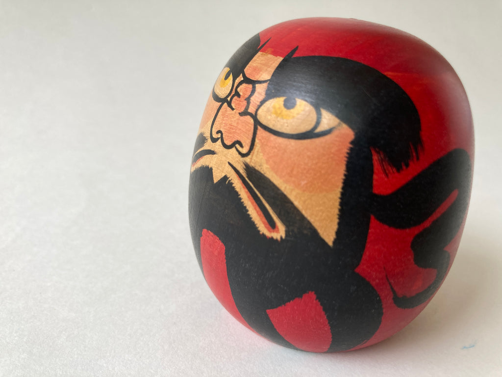 (IV) Traditional Kokeshi Daruma by Abo Muchihide