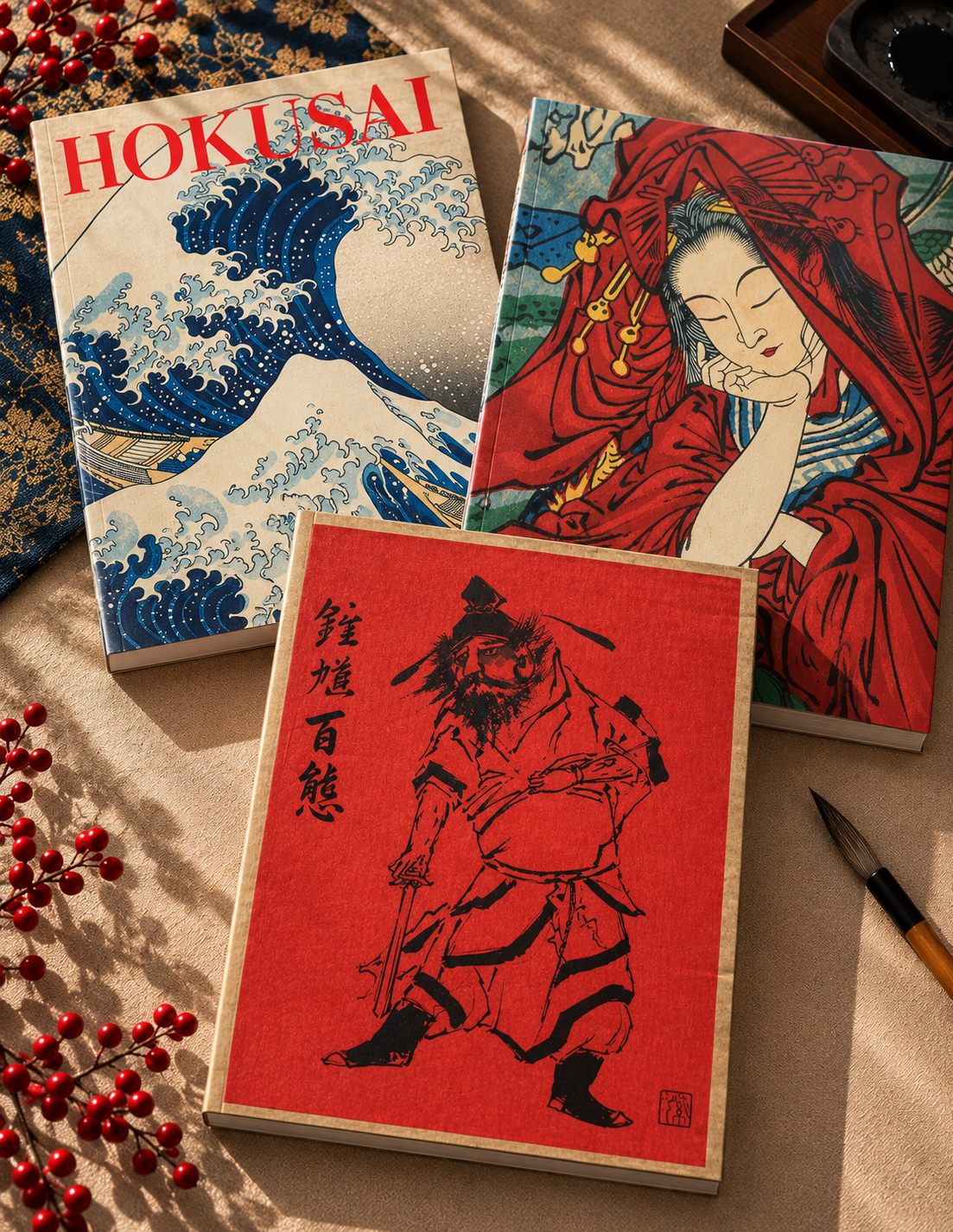 JAPANESE MASTERS & MYTHICAL FIGURES — 3 Books