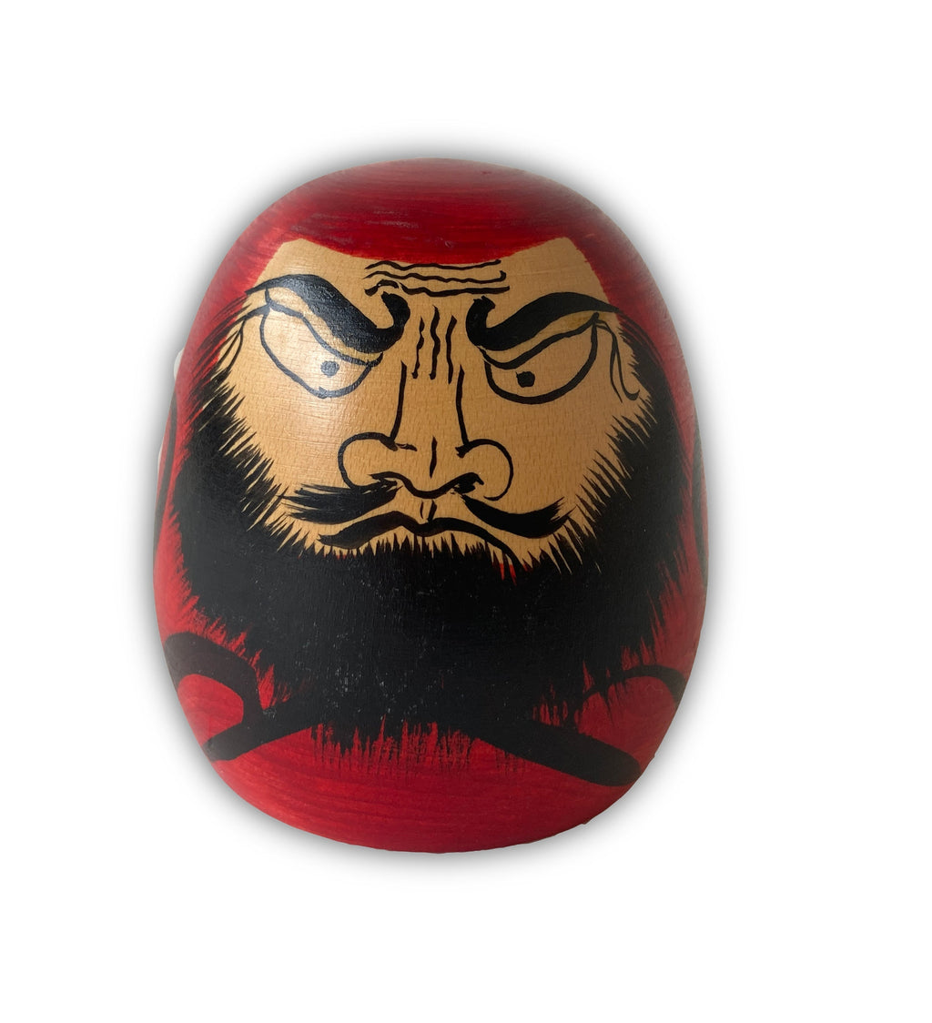 Special Traditional Kokeshi Daruma by Tadao Sato (Size 9,5 cm / 3.7 in)