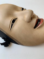 Ko Omote by Ryūgaku  / NOH MASK with Textile Bag and Paulownia box.