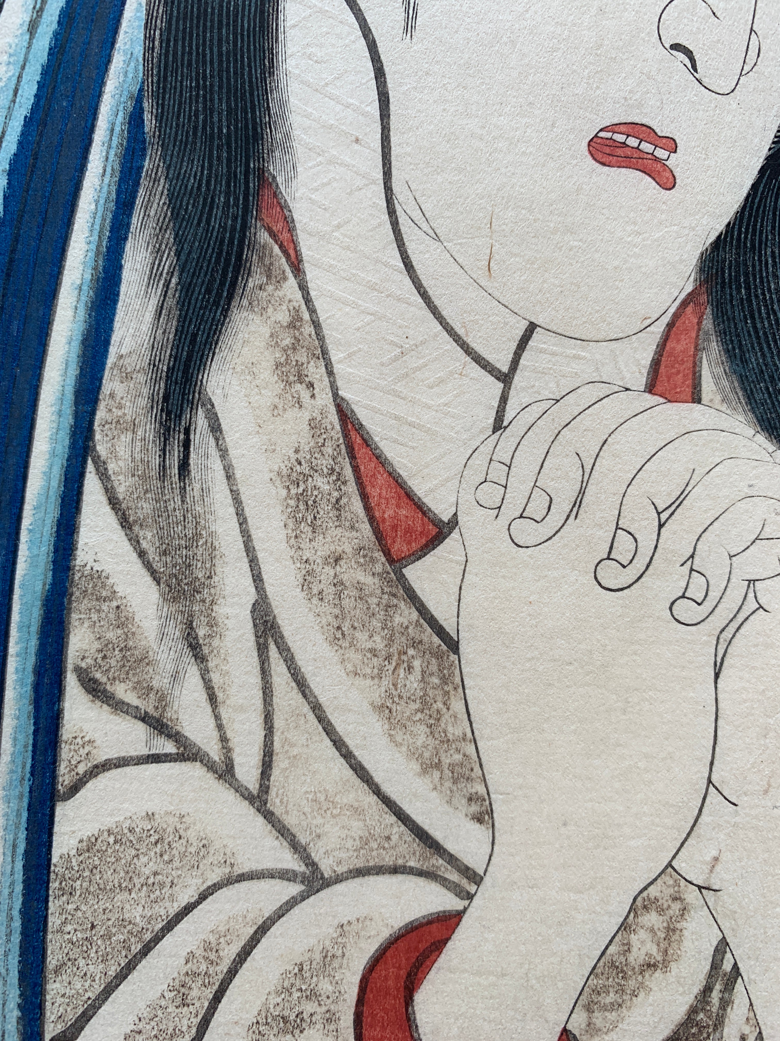 Hakone (diptych) / (Kunisada, 1852)