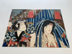 Hakone (diptych) / (Kunisada, 1852)