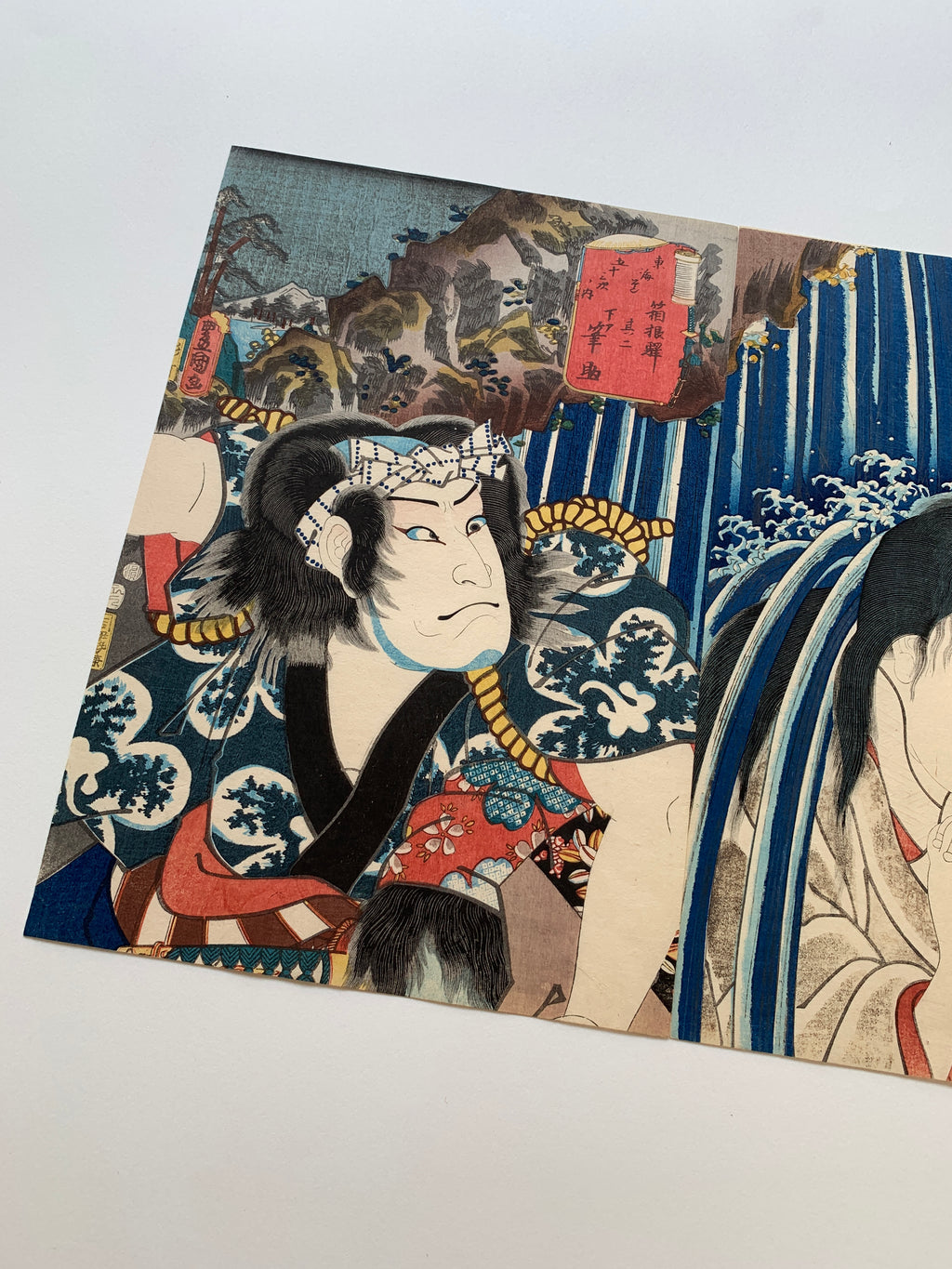 Hakone (diptych) / (Kunisada, 1852)