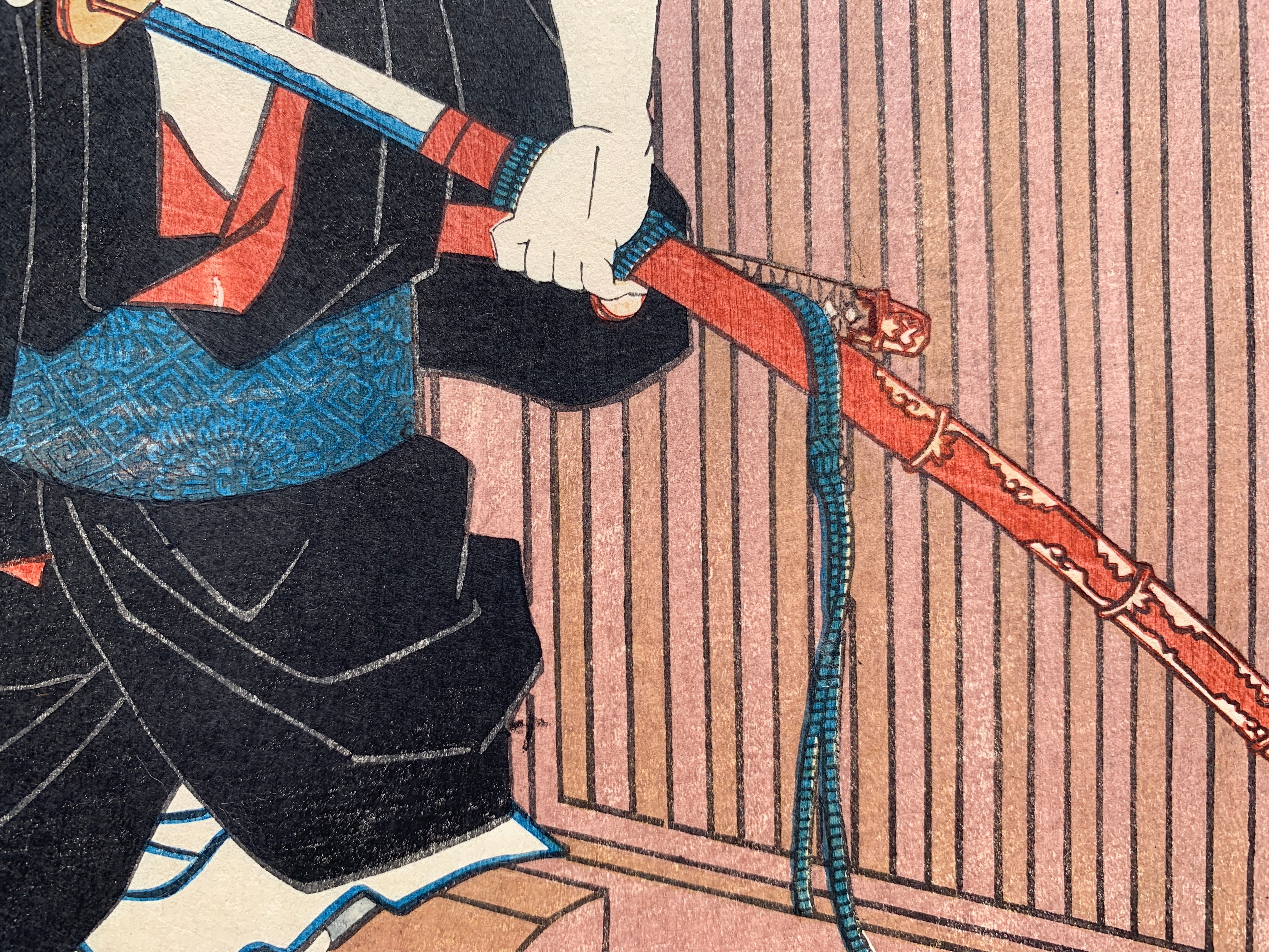 Honchomaru escaped from danger and moved to Osaka / (Kunisada, 1849)