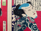 Tsukishi Seiran (left print) / Purple Road (right print), (Kunichika, 1870)