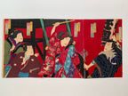 Triptych / UKIYO-E WOODBLOK PRINTS - Shochikubai Yushima no Kakegaku (Kunichika, 1882)
