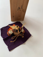 Miniature of Armor of Sanemori Saito (from the 12th century), one of the Sengoku Warlords.  By Icchu Kato, with paulownia box.