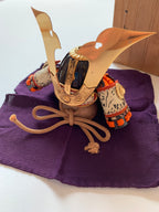 Miniature of Armor of Sanemori Saito (from the 12th century), one of the Sengoku Warlords.  By Icchu Kato, with paulownia box.