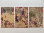 Triptych: “Yoshiysune Senbon-zakura” (Kunichika, 1882)