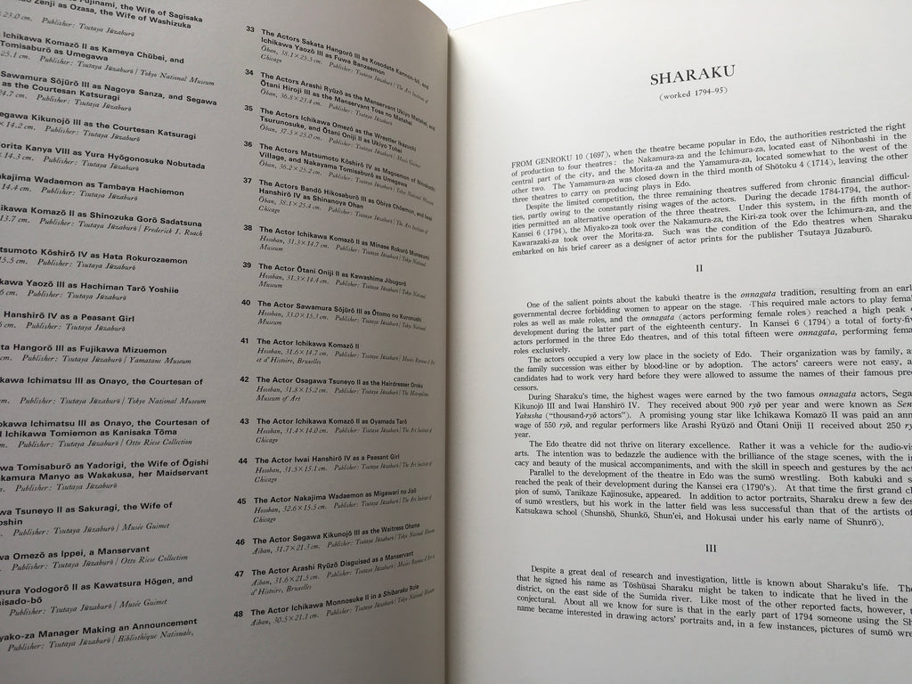 SHARAKU - Complete Collection Ukiyo-e Print 4 Shueisha Edition