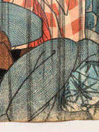 Seki Sanjûrô III as Mikawaya no Giheiji no Obaa and Bandô Shûka I as Danshichi Okaji (Kuniyoshi, 1852)