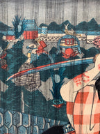 Seki Sanjûrô III as Mikawaya no Giheiji no Obaa and Bandô Shûka I as Danshichi Okaji (Kuniyoshi, 1852)