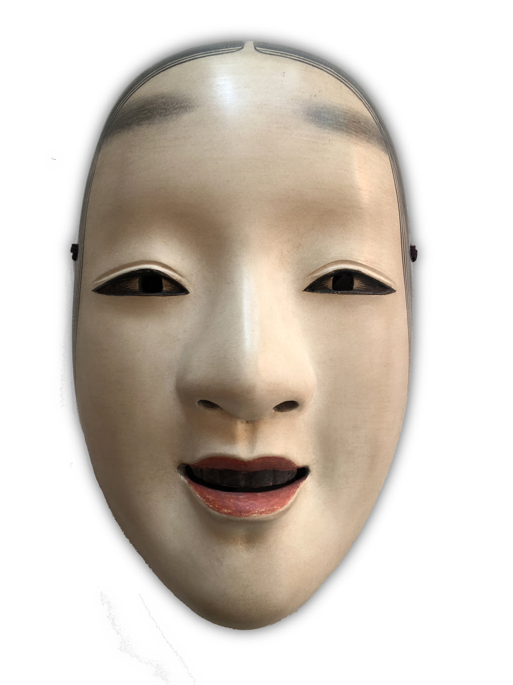 Mask of MAGOJIRO by Masahiko Matsumoto. /(with quilted textile bag and a paulownia box)