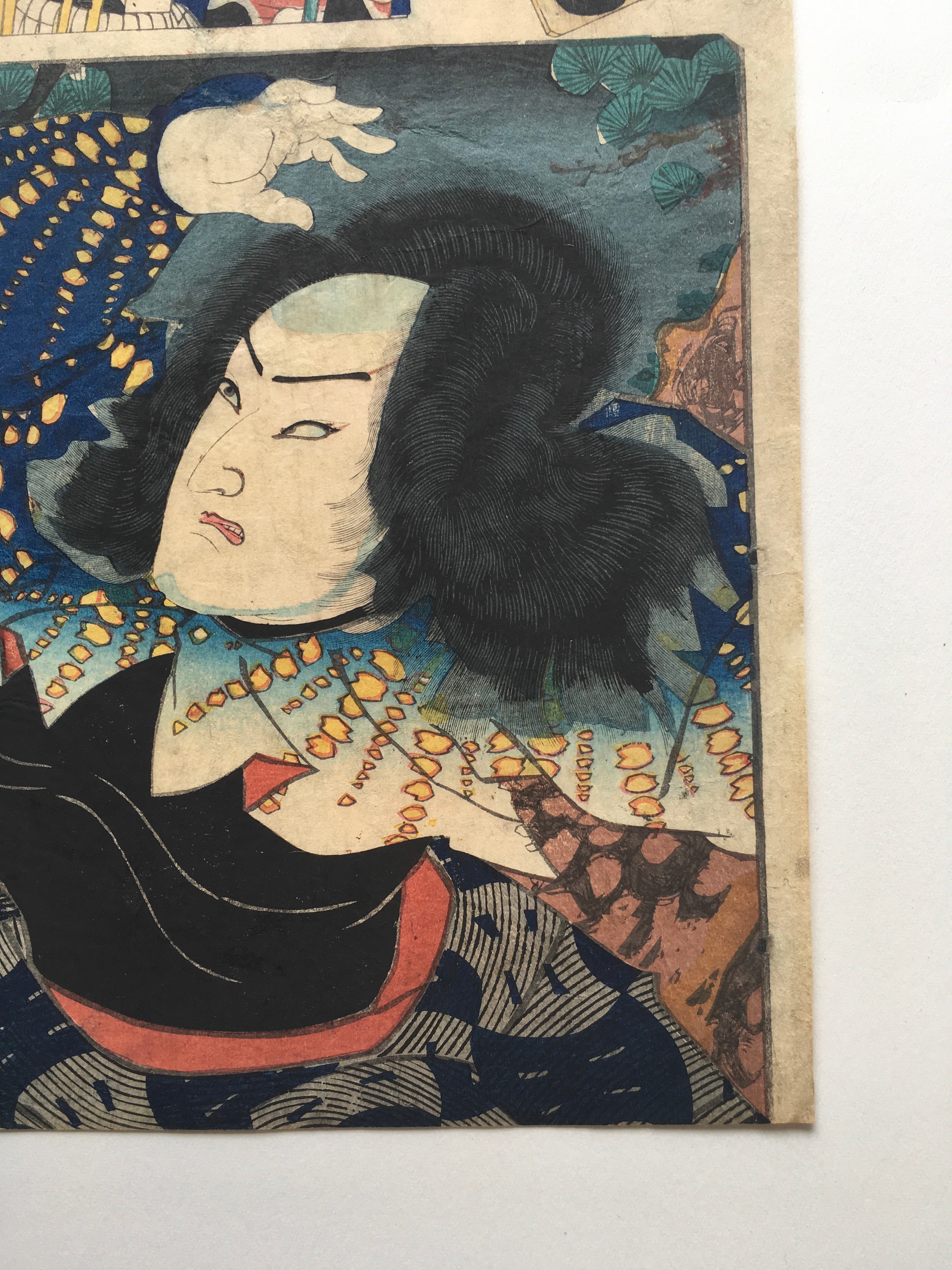 Se Brigade, Second Group (Nibangumi): Actor Ôtani Tomoemon V as Sendô Matsuemon / (Kunichika, 1886)