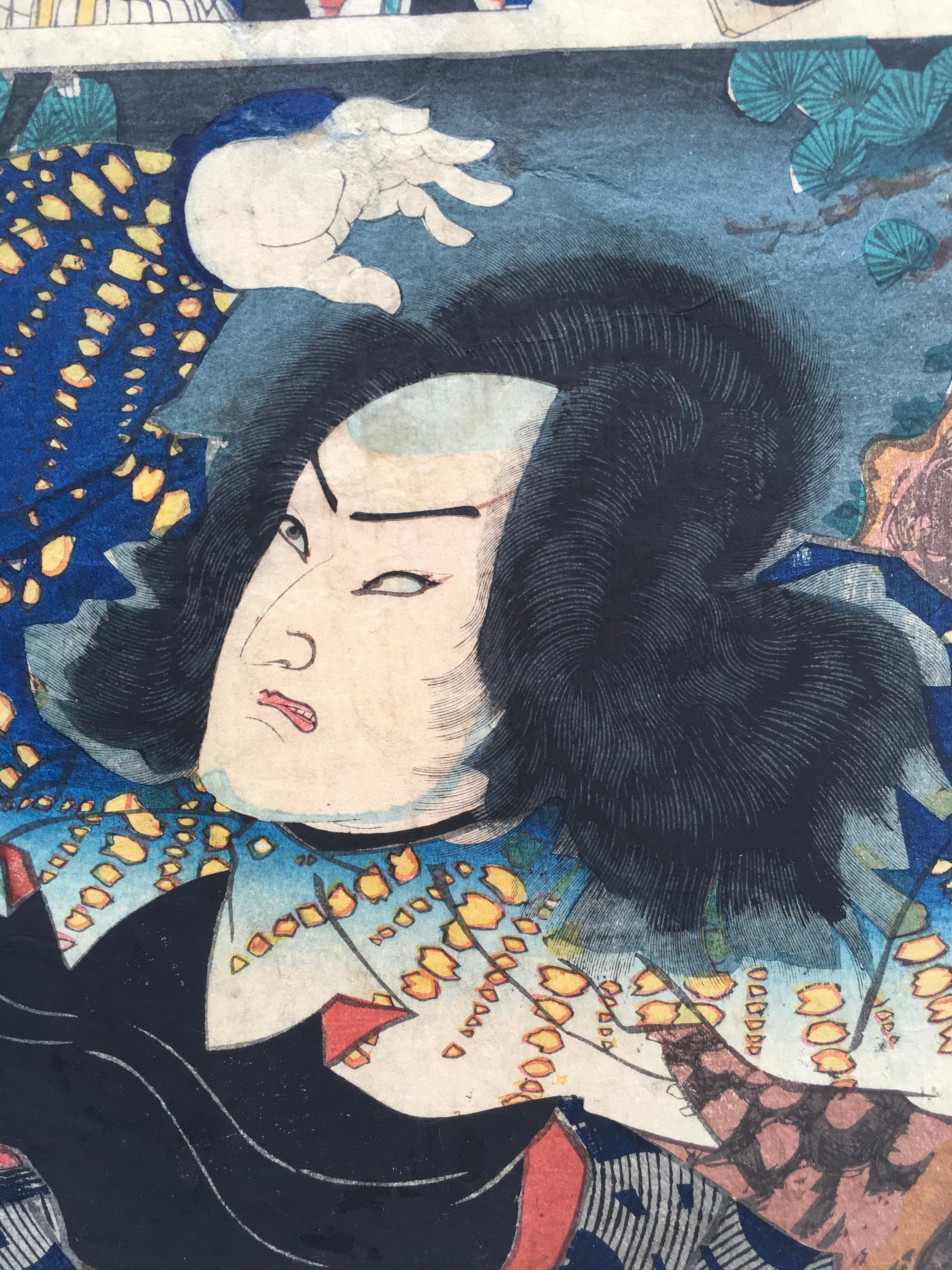 Se Brigade, Second Group (Nibangumi): Actor Ôtani Tomoemon V as Sendô Matsuemon / (Kunichika, 1886)