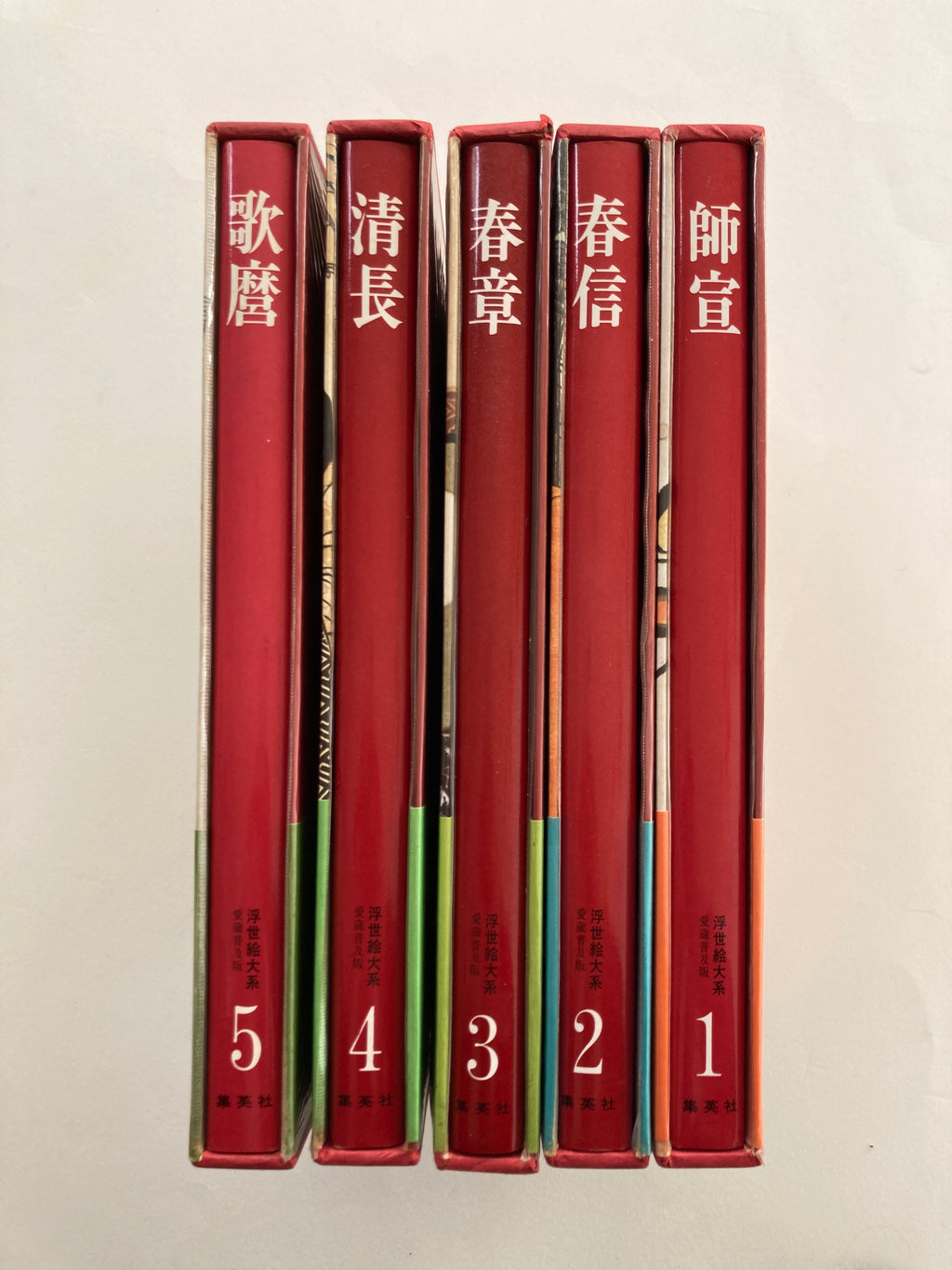 [Buy 4 get 5] SET/ Volume 1~ 5: Ukiyo-e Taikei- A Survey of Japanese Prints (4+1)