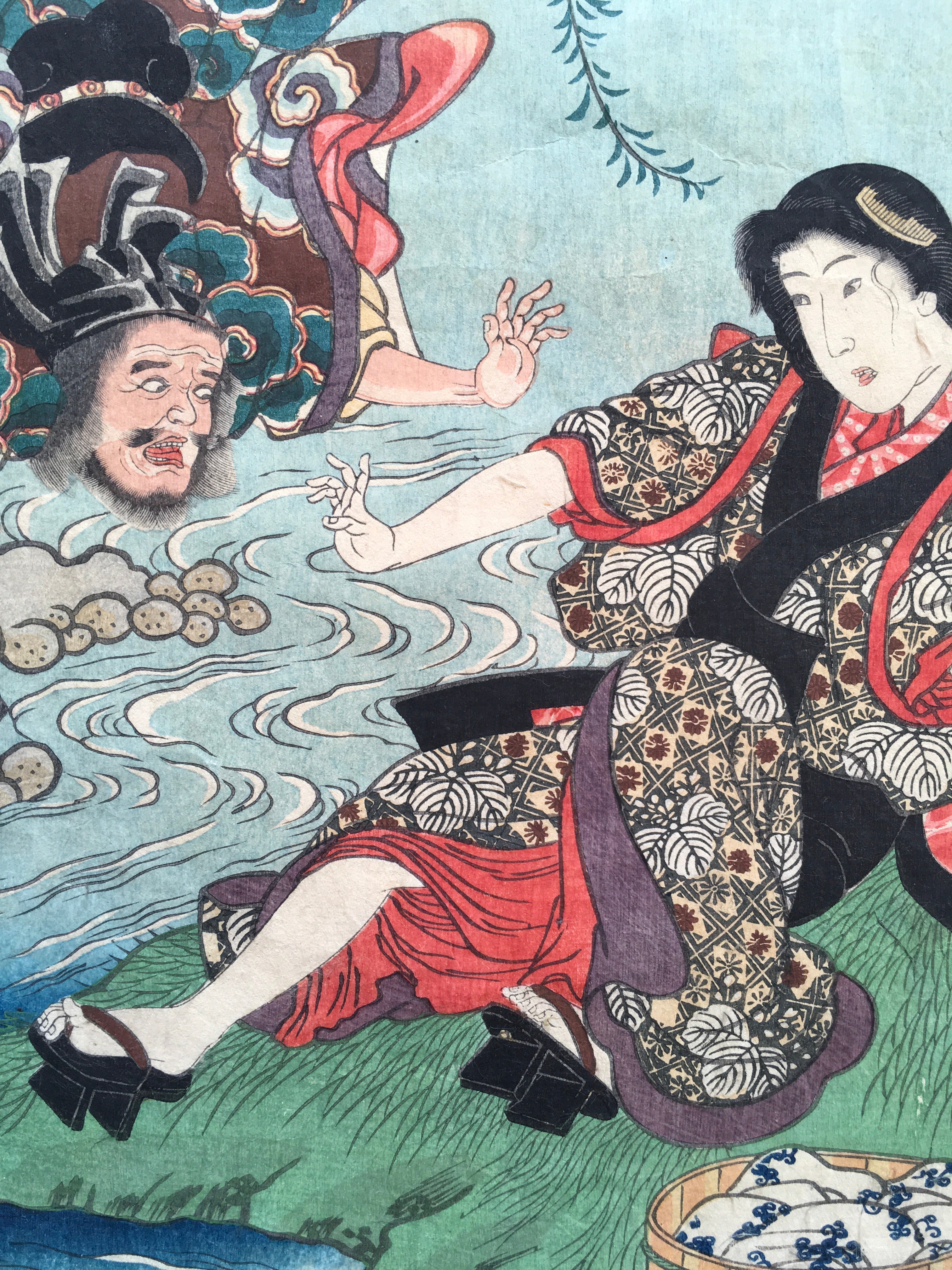 Kume no Sennin, from the series Picture of Dolls (Ningyô no zu), (Kunisada, 1856)