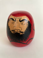 Special Traditional Kokeshi Daruma by Tadao Sato (Size 9,5 cm / 3.7 in)