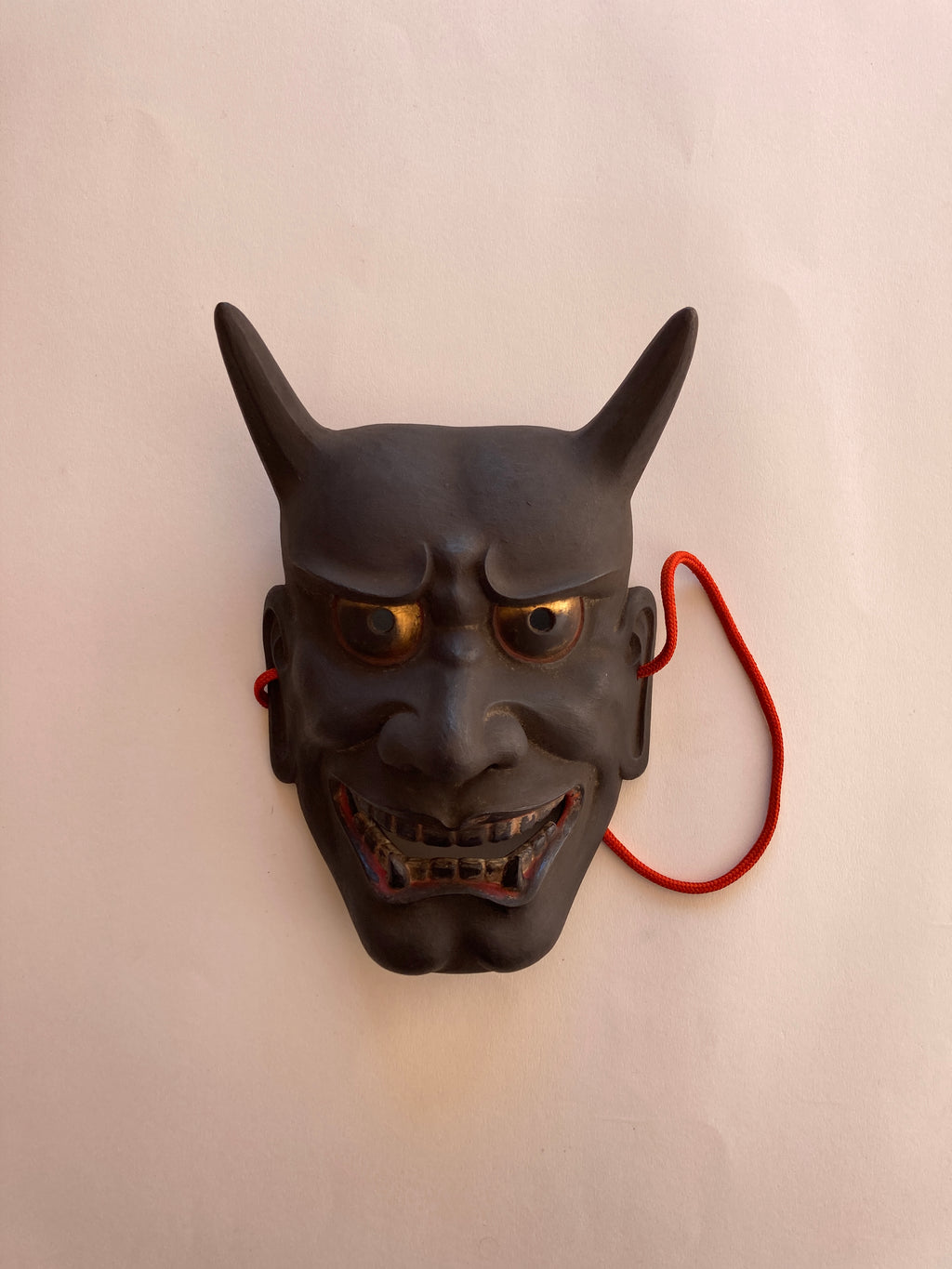 HANNYA by “Arakou”. (Carved in wood, with Pawlonia Box, Silk Bag and Handwritten Certificated).