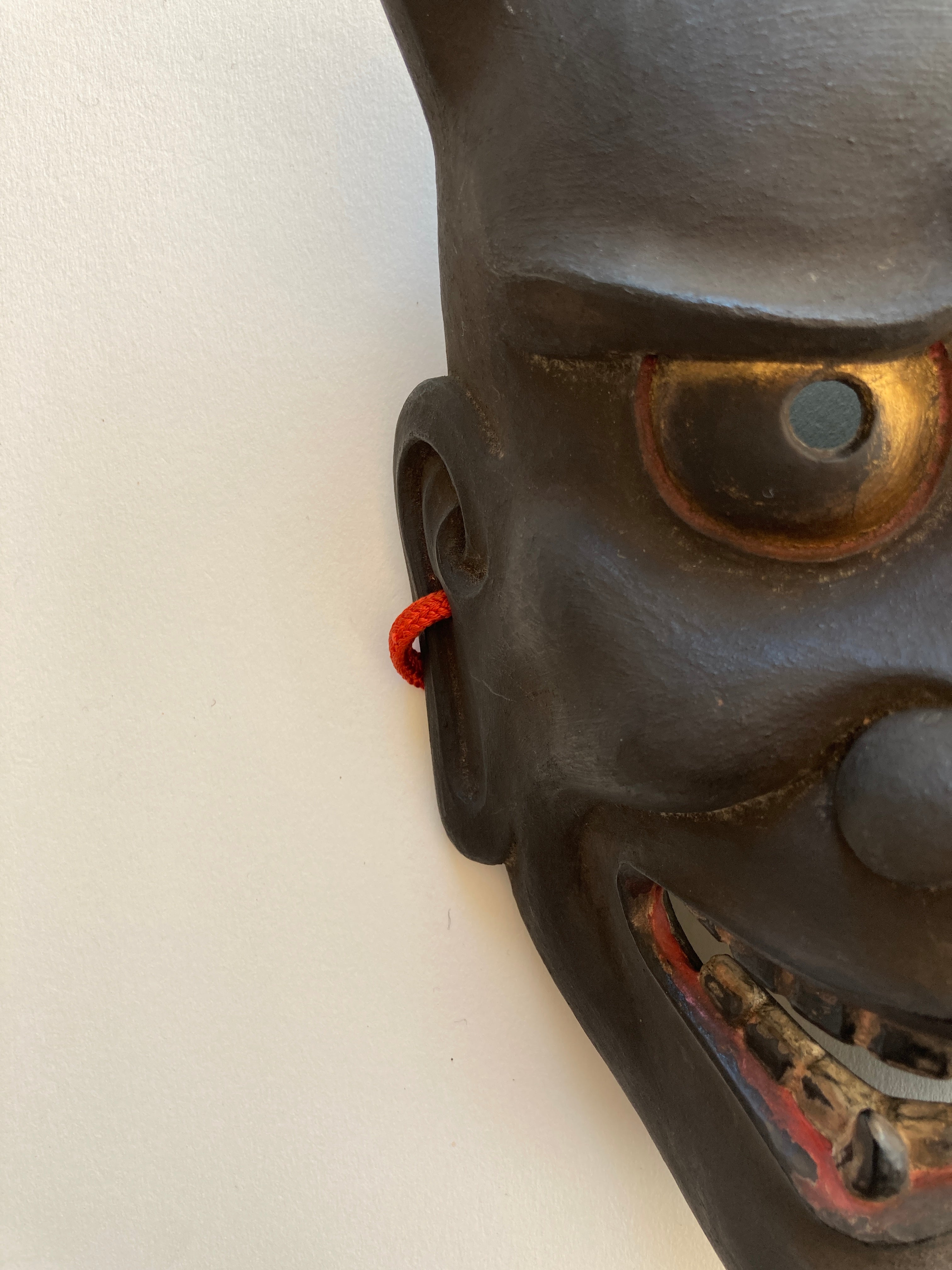 HANNYA by “Arakou”. (Carved in wood, with Pawlonia Box, Silk Bag and Handwritten Certificated).