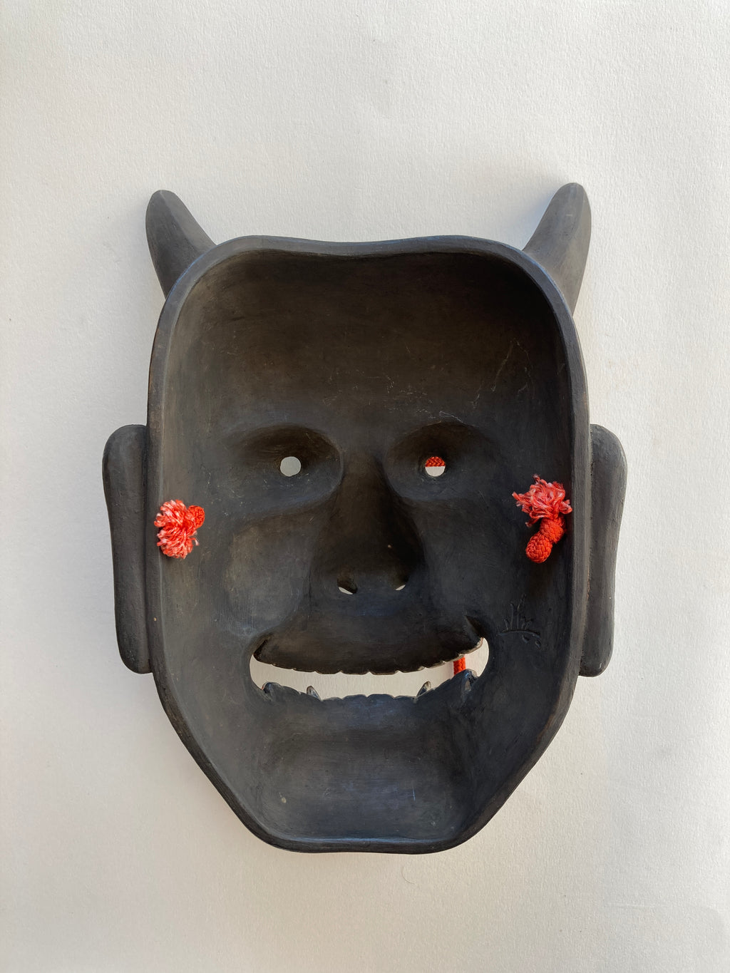 HANNYA by “Arakou”. (Carved in wood, with Pawlonia Box, Silk Bag and Handwritten Certificated).