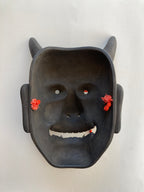 HANNYA by “Arakou”. (Carved in wood, with Pawlonia Box, Silk Bag and Handwritten Certificated).