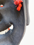 HANNYA by “Arakou”. (Carved in wood, with Pawlonia Box, Silk Bag and Handwritten Certificated).