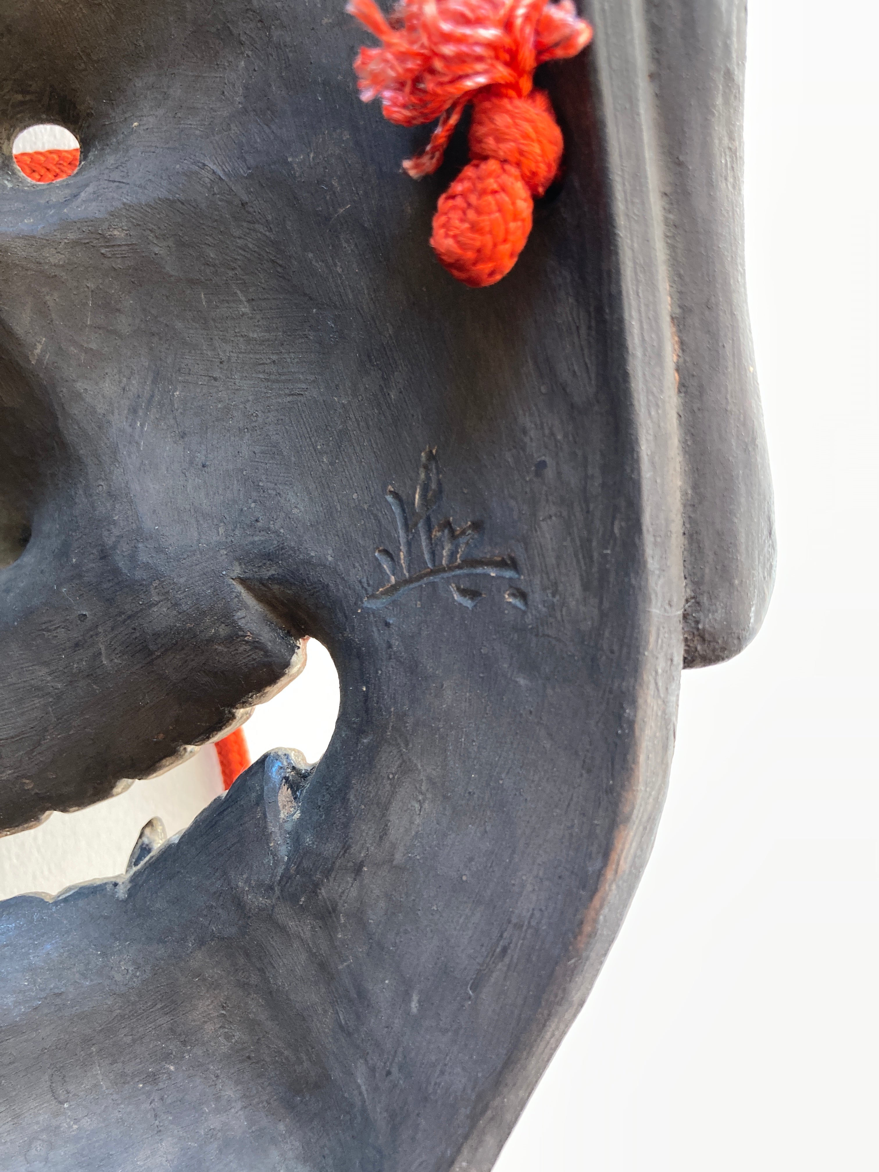 HANNYA by “Arakou”. (Carved in wood, with Pawlonia Box, Silk Bag and Handwritten Certificated).