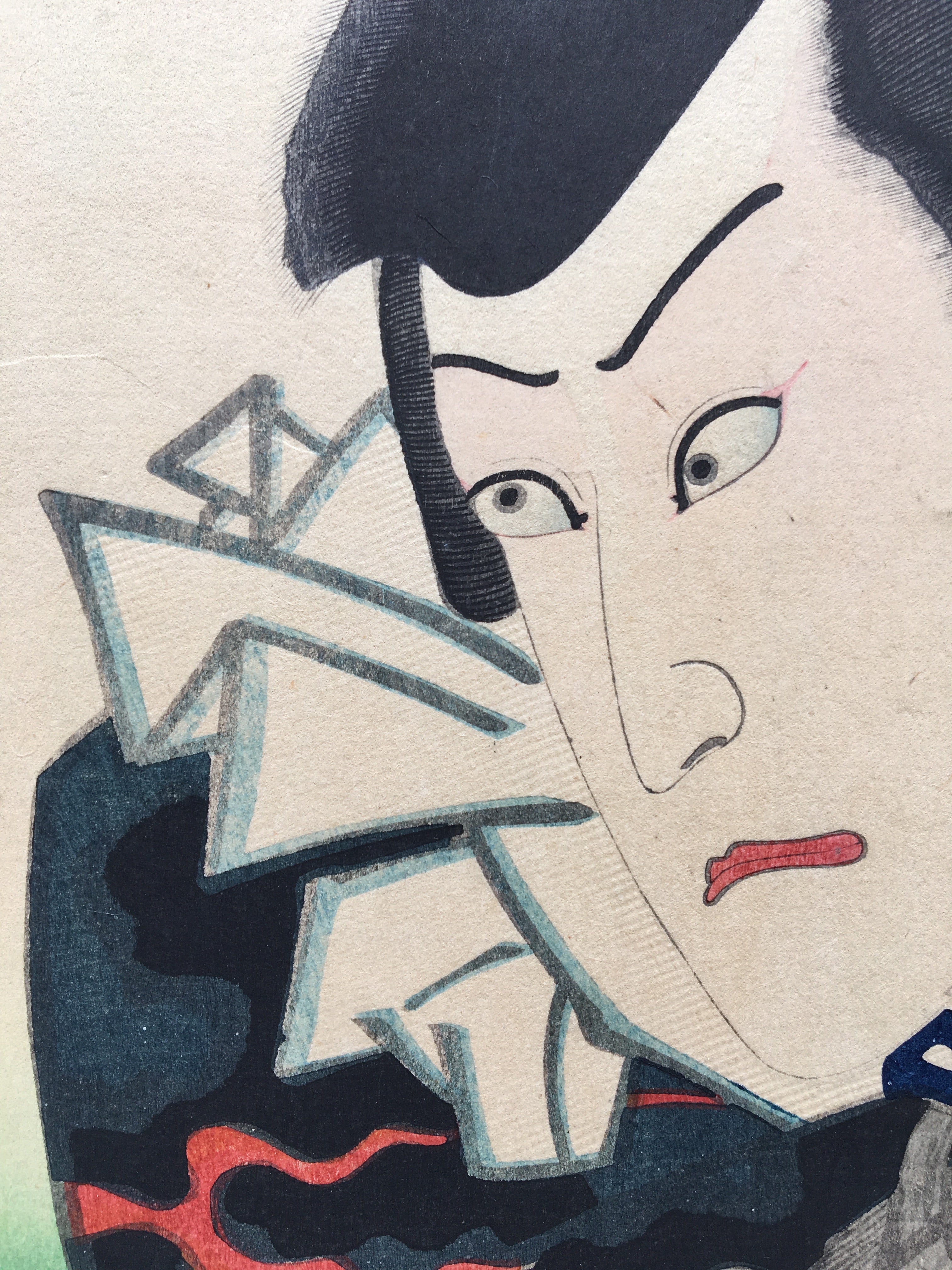 Actor Kawarazaki Gonjûrô I as Tadanobu Rihei (Utagawa Kunisada (Toyokuni  III), 1862)