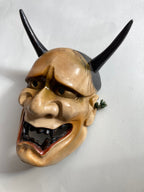 HANNYA Mask Carved in Wood.
