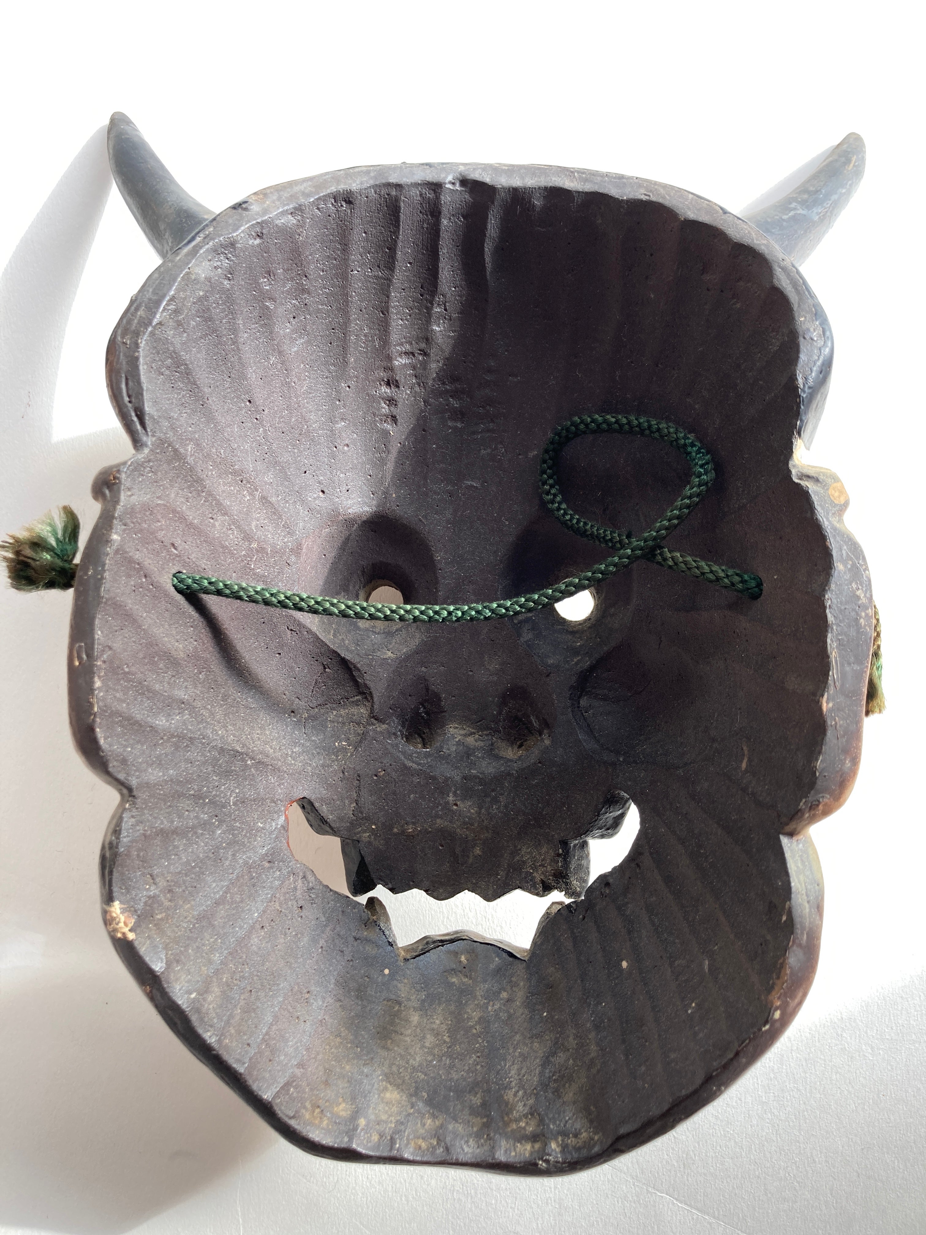 HANNYA Mask Carved in Wood.