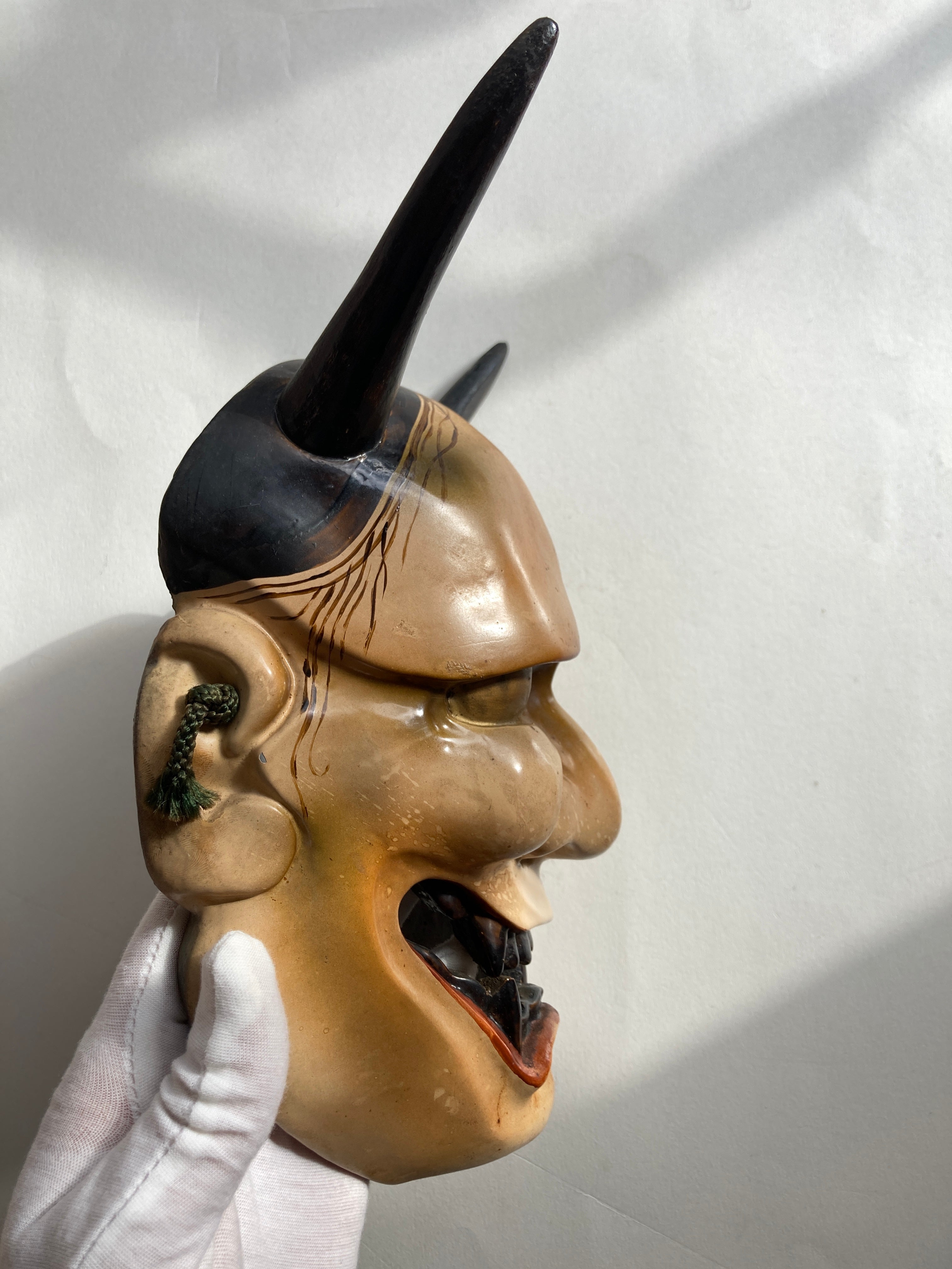 HANNYA Mask Carved in Wood.