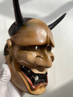 HANNYA Mask Carved in Wood.