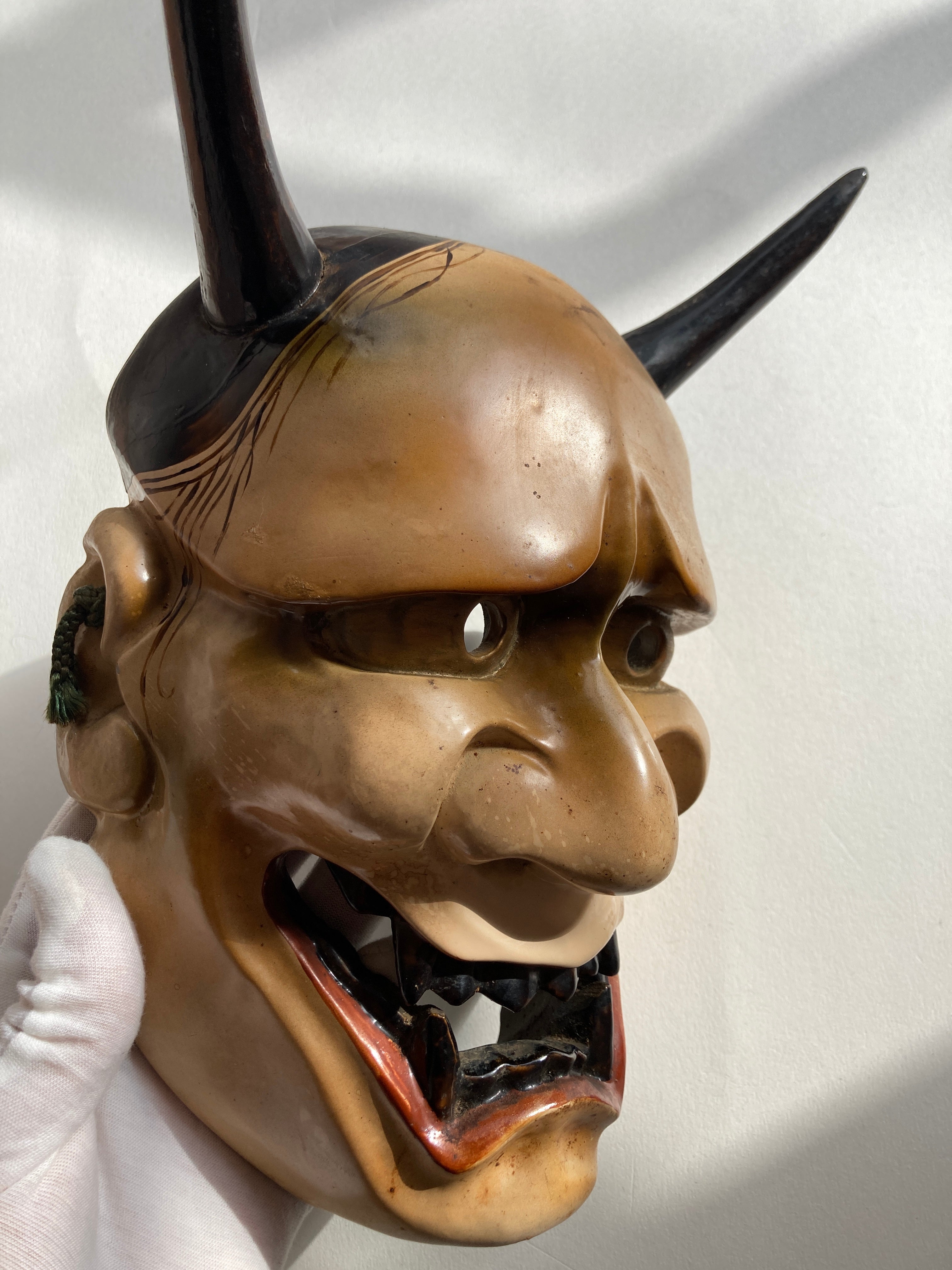 HANNYA Mask Carved in Wood.