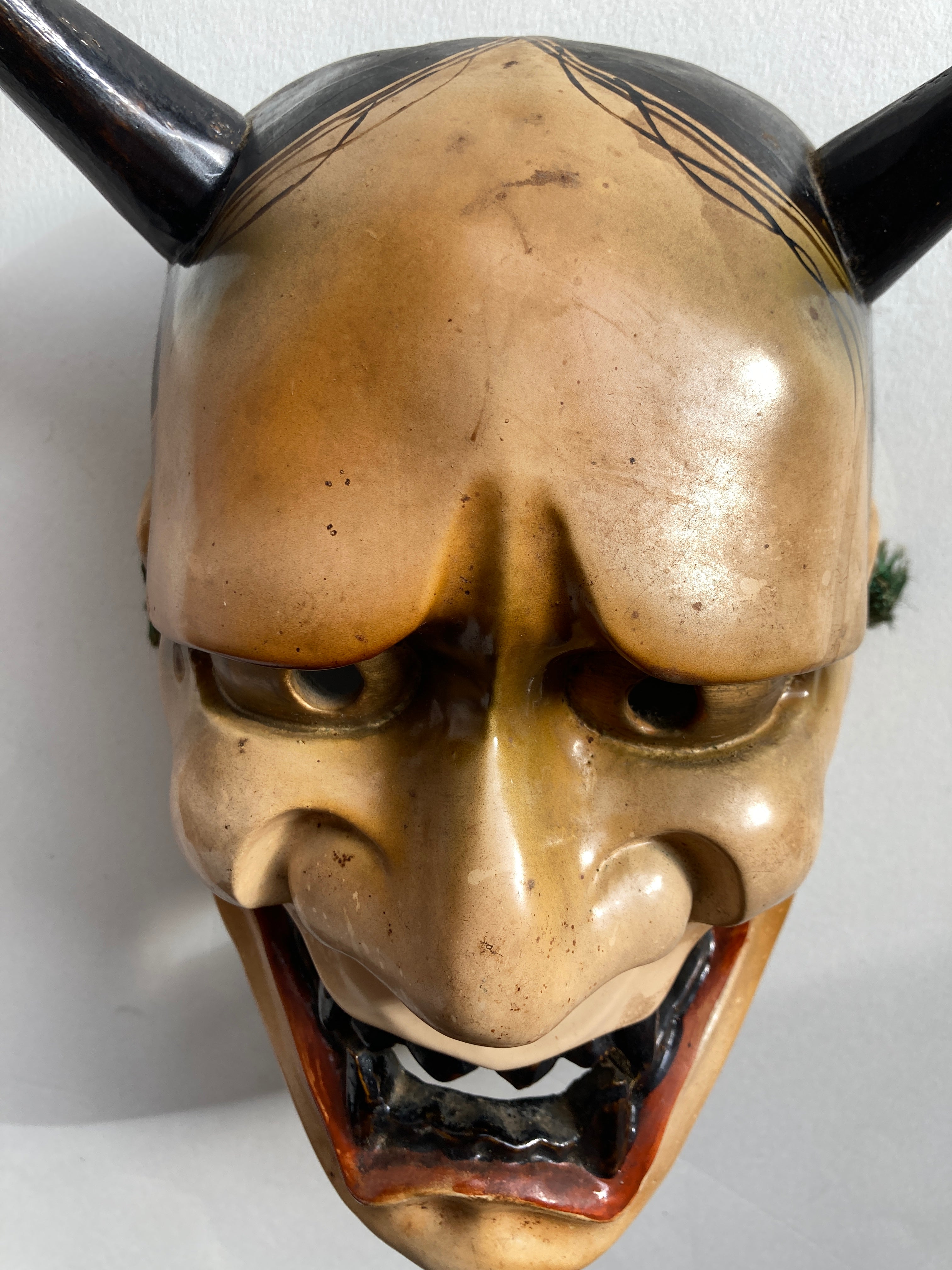 HANNYA Mask Carved in Wood.