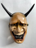 HANNYA Mask Carved in Wood.