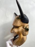 HANNYA Mask Carved in Wood.