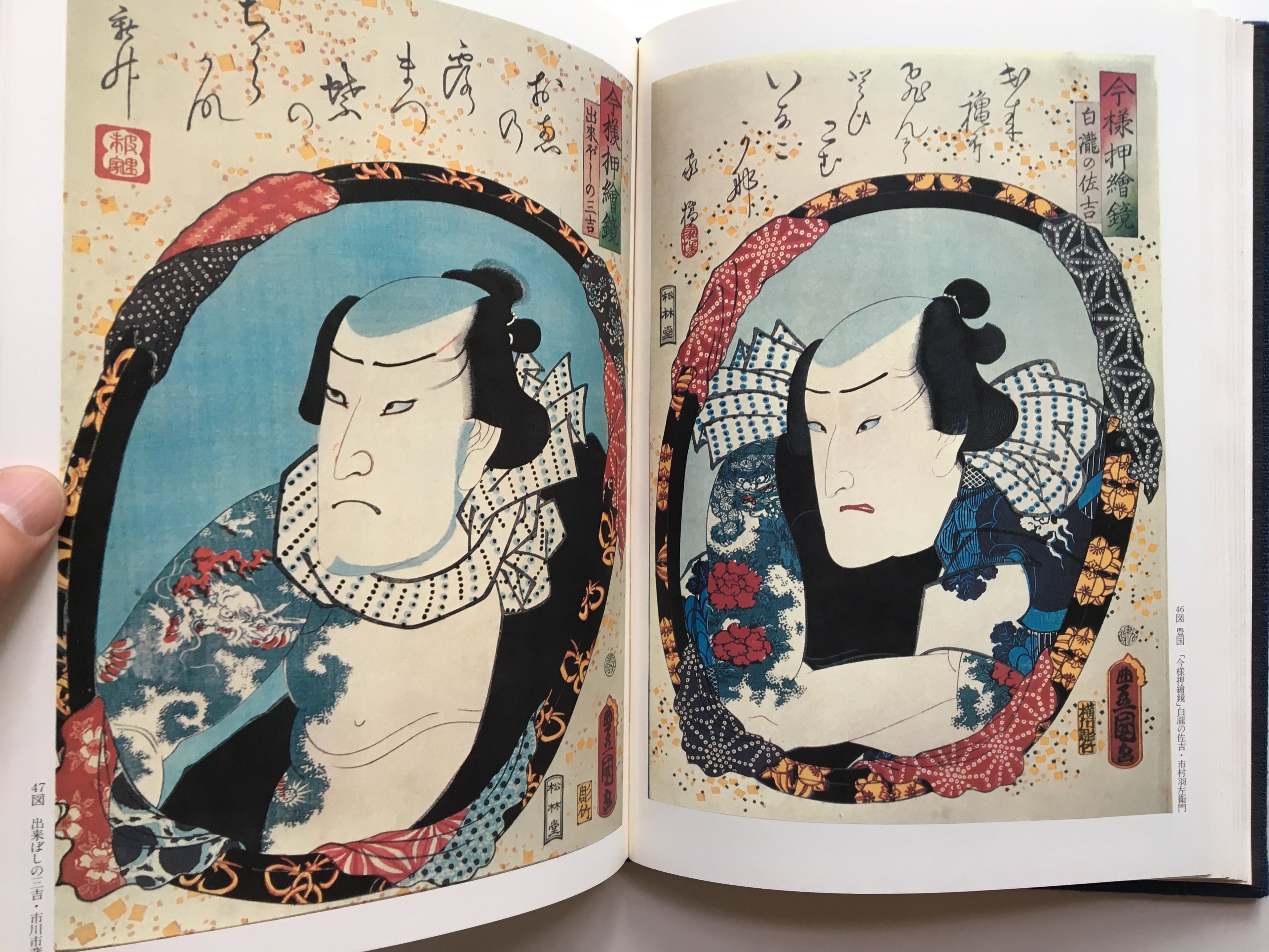 Original Color Prints of Ukiyo-e Tattoo Pictures.