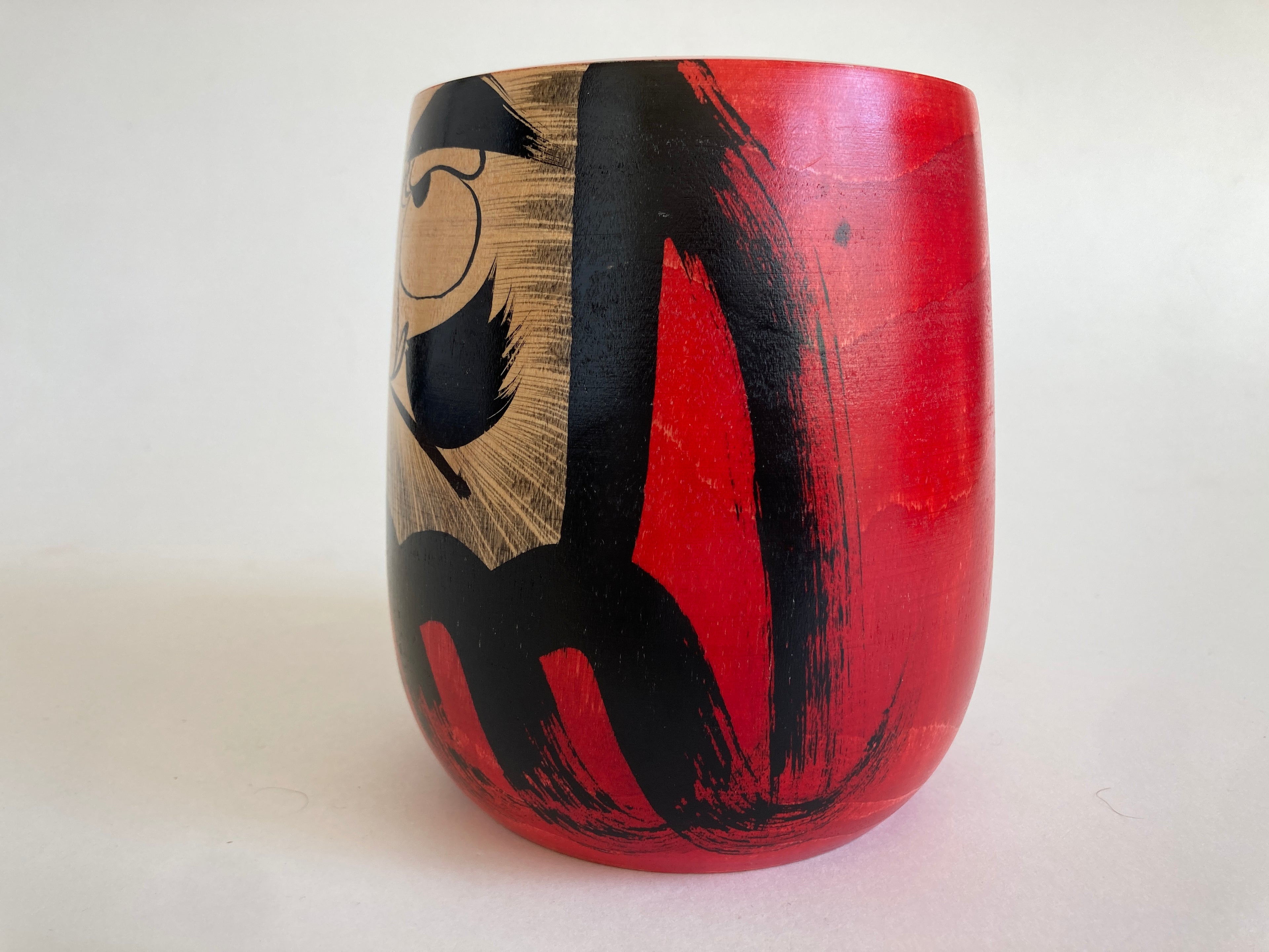 Traditional Kokeshi Daruma by Yukio