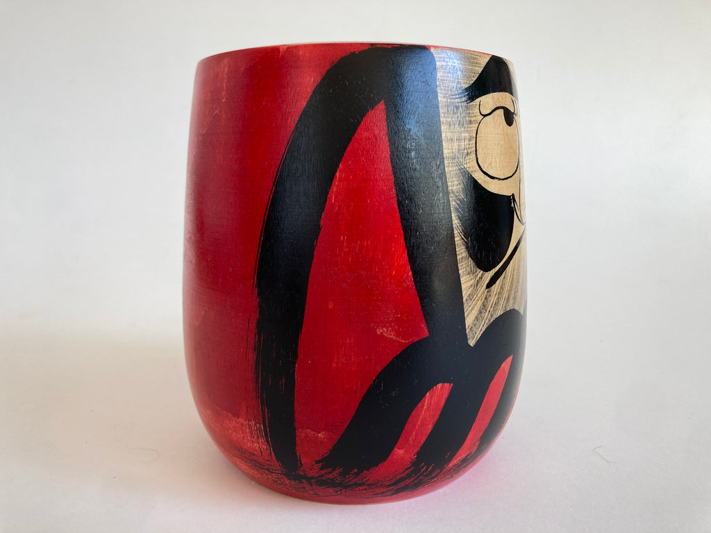 Traditional Kokeshi Daruma by Yukio