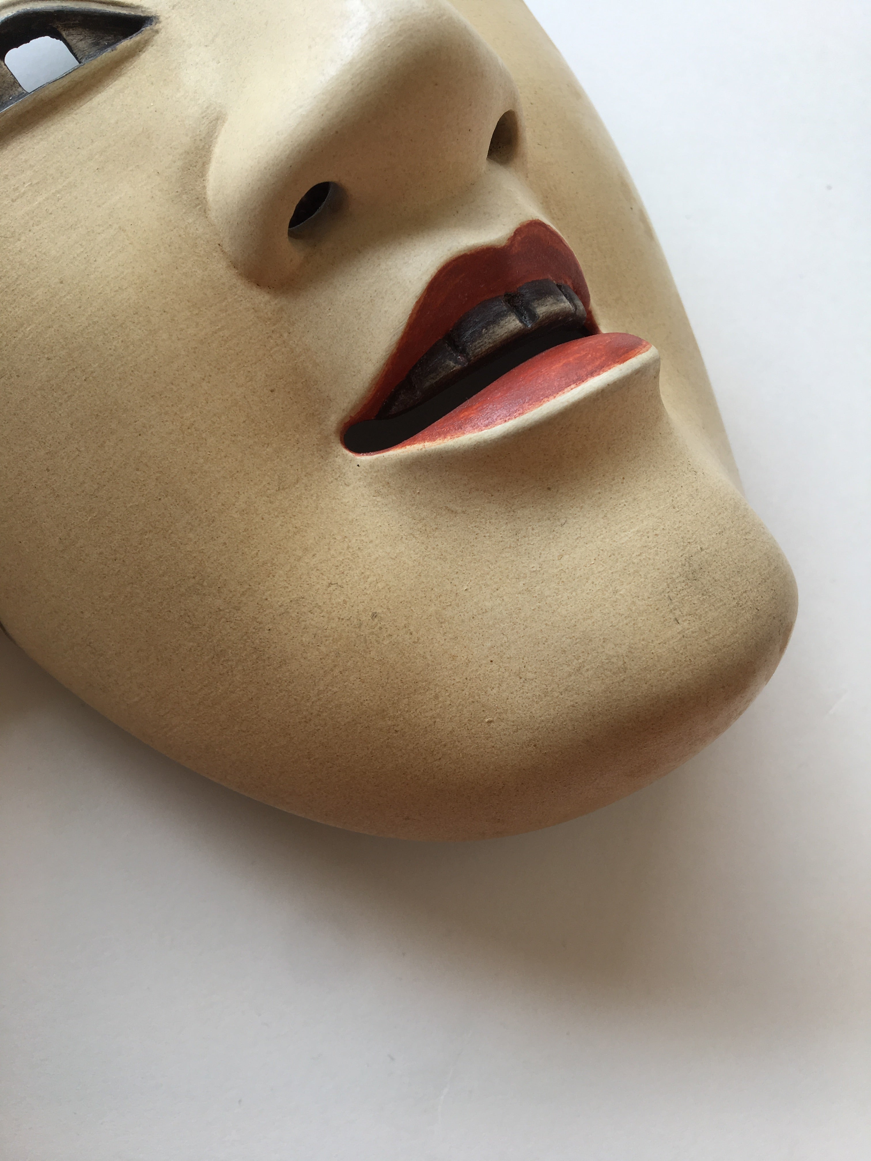 MAGOJIRO Ancient Nohmen carved in Oak wood.