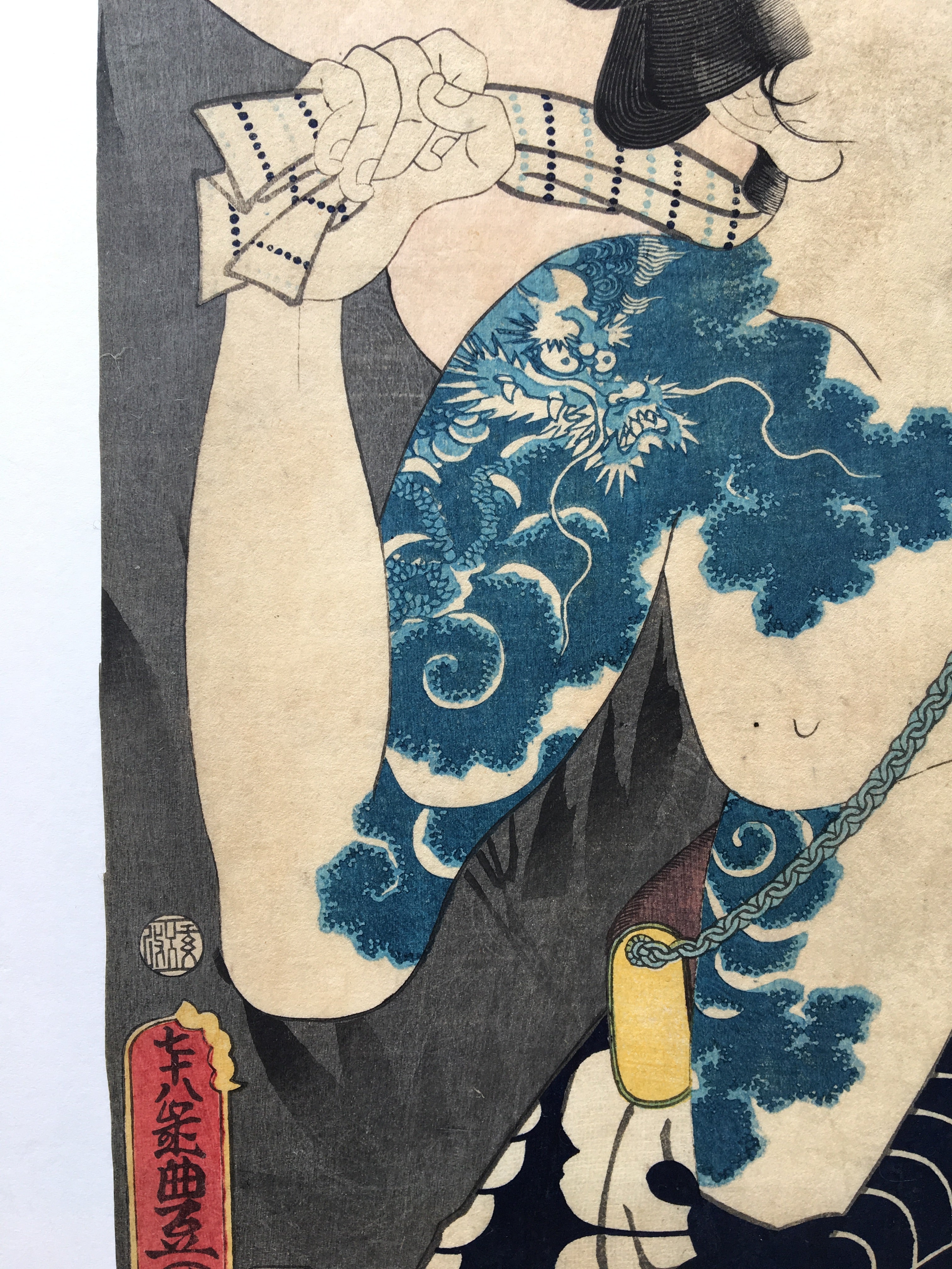 Ichimura Kakyo as Takeshichi (Utagawa Kunisada (Toyokuni III), 1862)