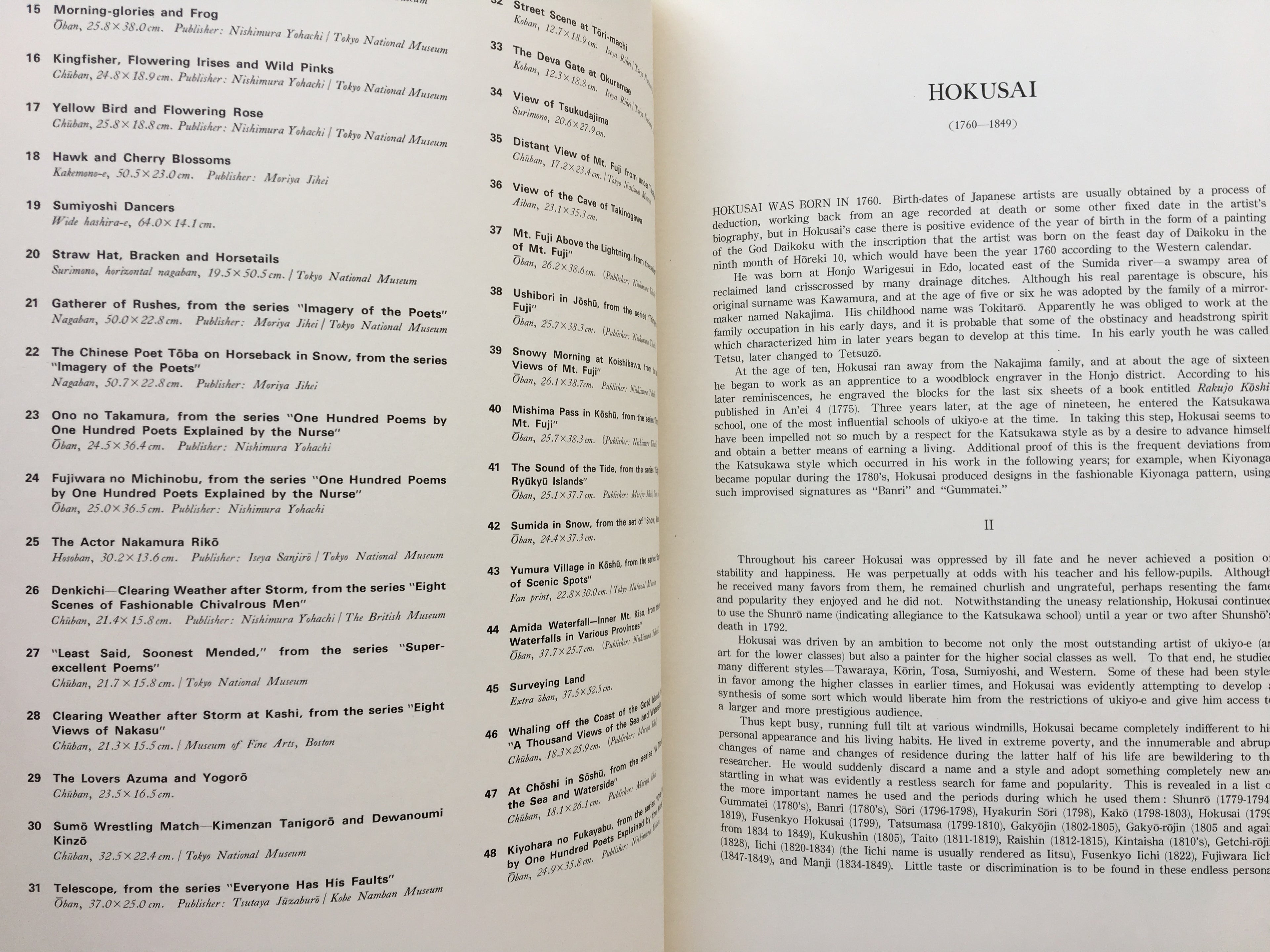 HOKUSAI - Complete Collection Ukiyo-e Print 5 Shueisha Edition