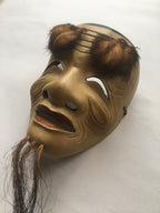 OKINA (old man) / Noh Mask by Enkei (with a paulownia box)