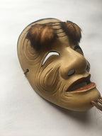 OKINA (old man) / Noh Mask by Enkei (with a paulownia box)