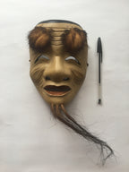 OKINA (old man) / Noh Mask by Enkei (with a paulownia box)