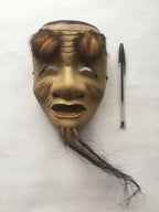 OKINA (old man) / Noh Mask by Enkei (with a paulownia box)