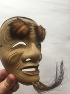 OKINA (old man) / Noh Mask by Enkei (with a paulownia box)